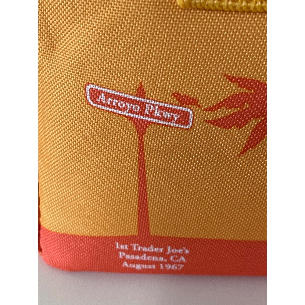 Trader Joe's Insulated Mini Lunch Bag Orange Green Palm Tree Collection 2026 - Picture 3 of 12